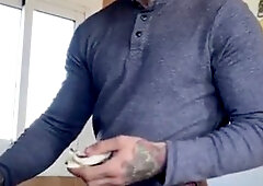 magnificent TATTOED guys IN THE KITCHEN