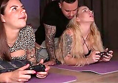 Gaming With Roommates My Penis Sliding In One as well as the other Snatches Nonstop