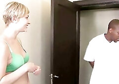 Check out the body on this short blond haired teen Nora Skyy, who proudly looks at her...