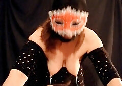 Stacked brunette goes solo toys and masturbation