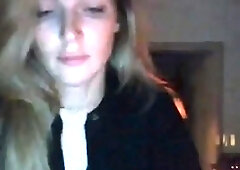 Curly Blonde Teen Records Solo Dildo Masturbation More at