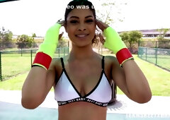 Tits Out Workout - Red Bone And Jeni Angel