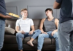 Brandon Anderson dominates future frat bros in a hot video