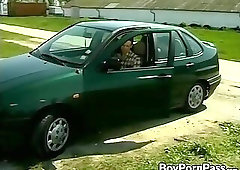 Ass lovers sucking and fucking in an outdoor threesome