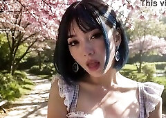 That babe came to the garden still in her frilly maid apron... that babe left barefoot, leaking, and overspread in petals.[AI]