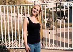 Helena Valentine rides and sucks thick cock in urban and intimate indoor scenes