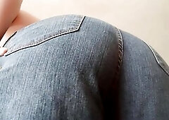 Large Natural Titties Plump Angel Farting Above U in Jeans