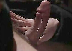 Muscle gay spanking with cumshot