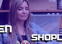 A big fat cock goes inside the wet pussy of the thief that just got surprised and caught by a pervert.