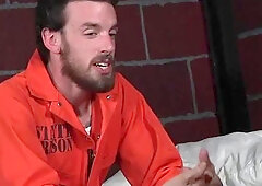 American Zane Anders bareback throat fuck in prison