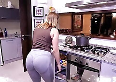 I invited a pair of allies over for lunch and discovered my ally having sex with my wife in the kitchen.