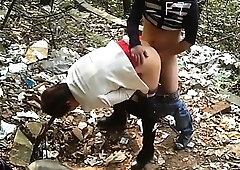 Amateur couple doing very hardcore doggystyle