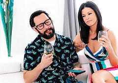 Spicy aesthetic mommy India Summer penetrated in the doggy style