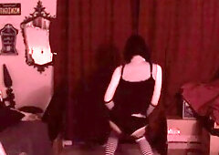 Amateur Trans Gal Elyza Dancing and Teasing