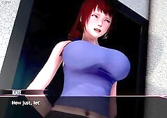 Shinigami masturbates with a sweetmeat on the dining table in front of Adam until this babe orgasms in MurMur 23. Later Adam crams Helans giant tits i