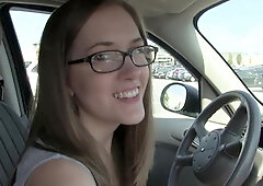 Blowjob in busy parking lot