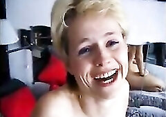 Blond from the street shows her body and cunt