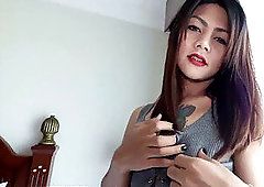 transgender princess in tights and heels gets barebacked rock-hard