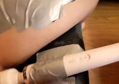 Tied-Up Amateur sex Squirts With A Intercourse Toy