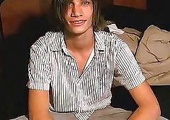 Black gay handjob sex photo Trace films POV-style as the cute Latino