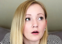 Hot huge titted blonde solo toy fuck