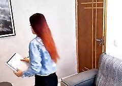 Seamstress causes erection of the well-endowed dude during the time that taking measurements for his panties!