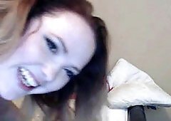 scorching massive gal slamming a dildo into her cunt