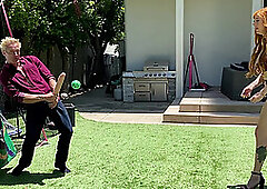 The Big Booty MILF Cheats On Husband With Her Step-Son And His Huge White Shaft