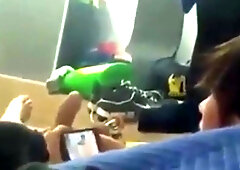 Watch my friend cumming while he's watching porn