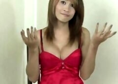 Hawt ladyboy White is lascivious to be on camera for the 1st time. That babe craves to show off her hawt small body and disclose her hard wang that 