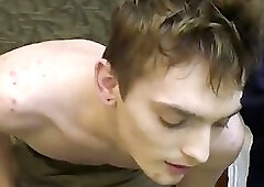 Straight Teen Gymnast Learns To Ride A Rock Hard Dick