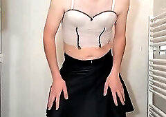 Alexa french crossdresser slut upskirt in sexy pink thong (please rate my ass)