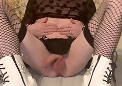 Naughty playtime with Amy - Sensual Shemale delights in solo pleasure