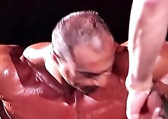 Nasser El-sonbaty Sexy Posing and Lifting Weights Backstage @ 1999 Mr. Olympia