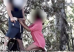 PUBLIC TUGJOB! Park Flasher jerks me off with so many cars & people nearby! VERY RISKY