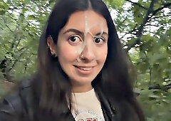 Katty West Deep-Throats in Public Park Encounter
