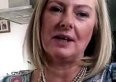 Amateur horny young blonde fingering pussy