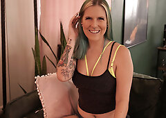 Nasty blonde wife fuck and creampied by pervert buddy