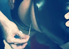 Femdom Ass Fucking - - Tampon In Humiliation By His Mistress!