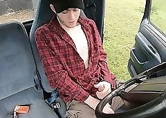 STRAIGHT REDNECK TEEN CUMS IN OWN MOUTH Flint Wolf 480p