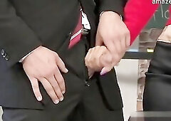 Cougar glam teacher gets fucked