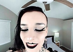 U love Viviana's look, her white skin smooth and like worthwhile china, her tattoos enigmatic and hawt, and her makeup just drives u wild.