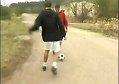 Twin footballers have sex