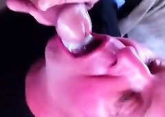 Big-Cock Amateur Takes Two Loads in His Mouth