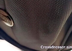 transvestite in the forest im Wald im Grunewald