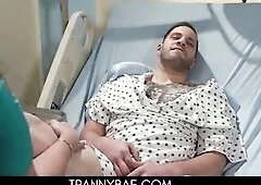 Sexy Brunette hair Trans Nurse Booty Fucked by Patient - Kasey Kei