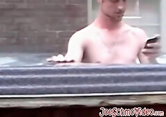JOE SCHMO FLICK - Amateur guys stroking off their phat knobs after pruning (Fresh Jersey)