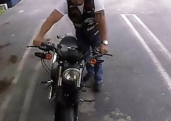 Mature biker knew what he would get if he came here