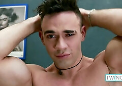 Black-Haired Jock Jackson Gets Nude To Hit His Meat With Plaything!