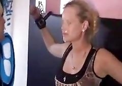 Bound slave Bella French gets spitted and humiliated BDSM porn